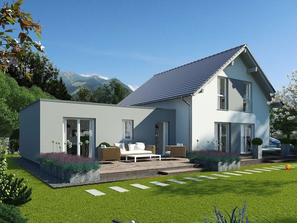 MAXIM 1 - Gutes bewährt sich MAXIM 1 - Einfamilienhaus mit Einliegerwohnung mit Satteldach und 1,00 m Kniestock